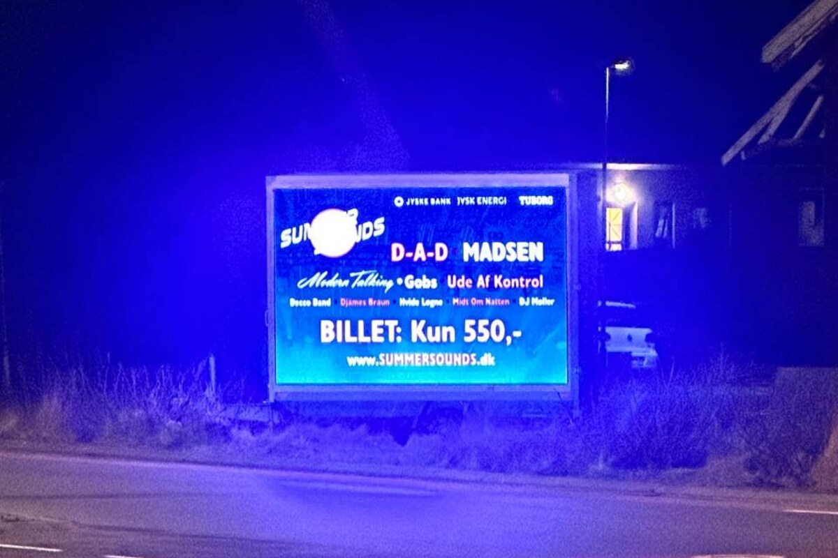 Mobil LED sk&aelig;rm trailer
